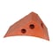 Vestil Orange Recycled Poly Plastic Wheel Chock, 10-1/4" x 7-1/2" x 7-1/2" PWC-OR - alternate 3